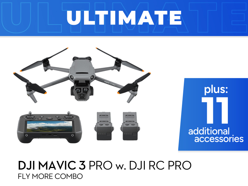 DJI Mavic 3 Pro Ultimate Combo w. DJI RC Pro